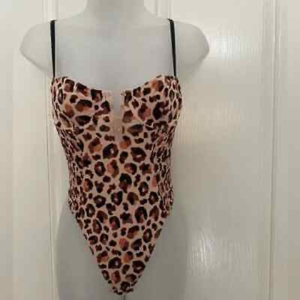 Vs Leopard Print Bodysuit